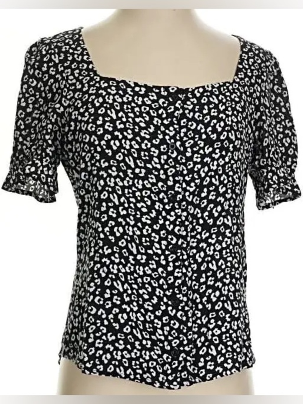 ✨ Elodie printed short sleeve blouse XS